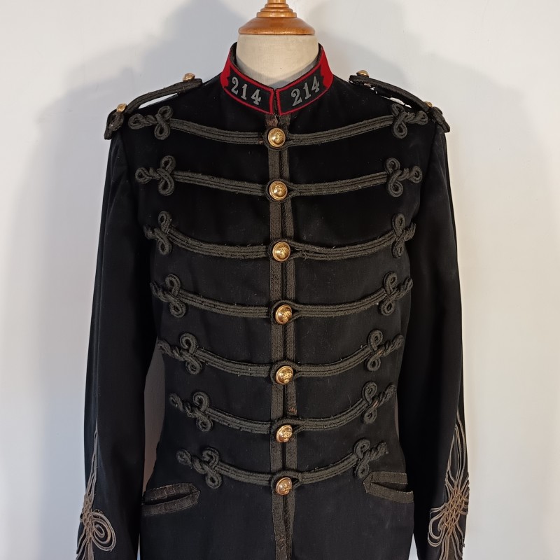VESTE DOLMAN D'UNIFORME D'UN CAPITAINE DU 214 ème REGIMENT D'INFANTERIE 1914